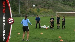 How to Receive a Soccer Ball in the Air with Mia Hamm [upl. by Nugesulo241]