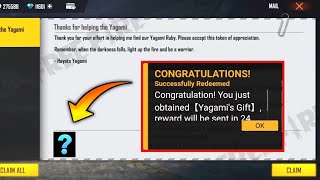 NEW YAGAMIS GIFT REDEEM CODE 😍 GARENA FREE FIRE [upl. by Gauldin349]