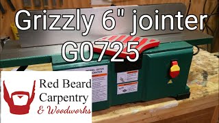 Grizzly 6quot benchtop jointer unboxing and setup [upl. by Karlotte330]