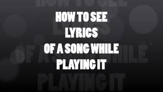 How to find lyrics of any song for free [upl. by Yhtorod493]