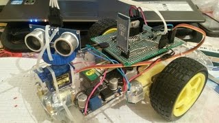 HCSR04 Ultrasonic Arduino Rover FRDM KL25Z [upl. by Noffets832]