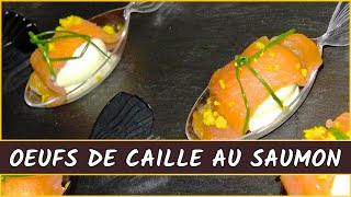 Recette des oeufs de caille au saumon fumé [upl. by Tillion109]