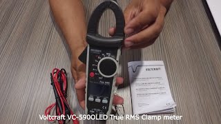 Voltcraft  VC590OLED True RMS digital clamp meter [upl. by Klarrisa320]