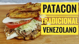 Patacon Venezolano  Como Hacer Patacón Estilo Venezolano  Fácil Recetas Venezolanas [upl. by Garrick]