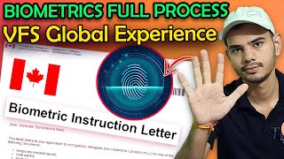 Full Visa Biometrics Process For Canada  VFS Global  Jan intake 2024 [upl. by Ameerahs]