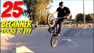 25 BEGINNER BMX TRICKS [upl. by Iorio]