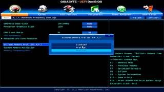 Set RAM Speed with Intel XMP in Gigabyte AMI EFIBios on Intel 5090 series Chipsets [upl. by Nosnar]