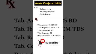 Acute Conjunctivitis treatment eyecare [upl. by Rakso239]