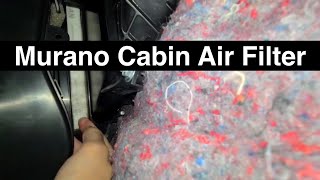 2020 Nissan Murano Cabin Filter Location  How to change locate Pollen Filter [upl. by Neelie]