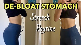 8 Min Stomach DeBloating Stretch Routine helps digestion constipation [upl. by Narot790]