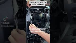 How to remove Toyota Landcruiser 79 series dash and head unit by Polaris [upl. by Ogaitnas]