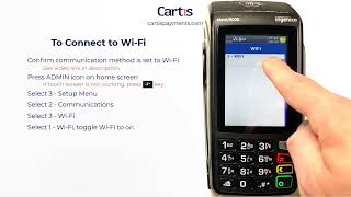 How to Connect to WiFi Network on an Ingenico Move 5000 Credit Card Terminal [upl. by Yoo]