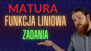 MATURA MATEMATYKA Funkcja liniowa zadania PEWNIAK funkcje cz4 [upl. by Ahsayn]