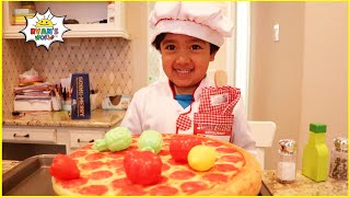 Ryan pretend play cooking toys food with Kitchen Play set 1hr video [upl. by Carpio]