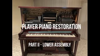 Player Piano Restoration Part II  Lower Assembly [upl. by Etna]