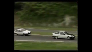 Keiichi Tsuchiya AE86 vs GTRR34 [upl. by Ahsinal]