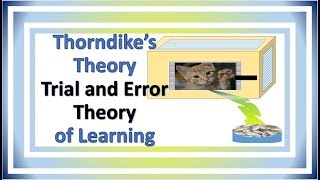 Thorndikes theory of learning part 1 [upl. by Chastain392]