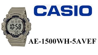 CASIO AE1500WH5AVEF [upl. by Abixah152]