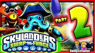 Skylanders Swap Force Wii U  Walkthrough Part 2 Cascade Glade coop Gameplay [upl. by Llenrub950]