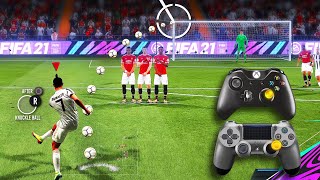 FIFA 21  ALL FREE KICKS TUTORIAL  TRIVELA KNUCKLEBALLPOWER RABONA [upl. by Roslyn]