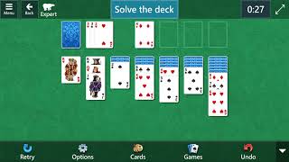 Microsoft Solitaire Collection Klondike  Expert  June 23 2022 [upl. by Lednahc]