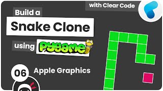 Build a Snake Clone with Pygame 6  Apple Graphics [upl. by Atelokin]