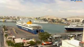 Live webcam Piraeus Greece  Time Lapse [upl. by Anaitat114]