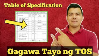 PAANO GUMAWA NG TOS  TABLE OF SPECIFICATION EXPLAINED  Kuya Mhike [upl. by Reiner]