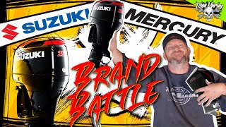 BRAND BATTLE SUZUKI 250 SS vs MERCURY PRO XS 250 [upl. by Matilde131]