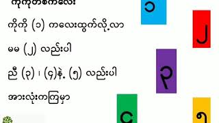 KG Myanmar Song ကိုကိုတစ်ကလေးကဗျာ teacherhtet nurseryrhymes kidssong [upl. by Kally619]