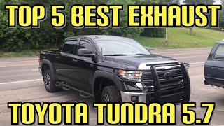 Top 5 BEST EXHAUST Set Ups for Toyota Tundra 57L V8 [upl. by Twelve301]