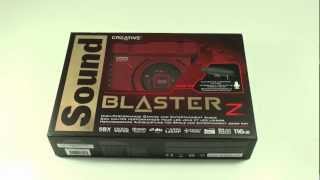 Creative Sound Blaster Z Soundkarte im HandsOn bei AllroundPCcom [upl. by Einaeg803]