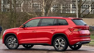 Skoda NEW Kodiaq Sportline 2021 in 4K Velvet Red metal 19 Inch Triglav Walk around amp detail inside [upl. by Isherwood]