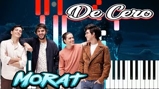 Morat  De Cero Piano Tutorial  Cover [upl. by Nwad633]