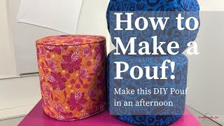 How To Make A Pouf [upl. by Sorvats]