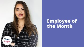 Employee of the Month Video Template Editable [upl. by Noirred]