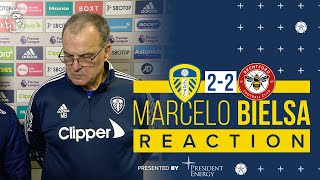 “A good point given how we got the equaliser”  Marcelo Bielsa  Leeds United 22 Brentford [upl. by Fulmis]