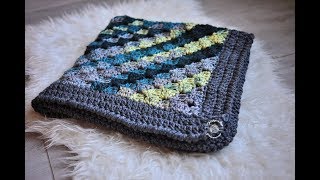 Crochet Chunky c2c Blanket Tutorial [upl. by Soelch213]