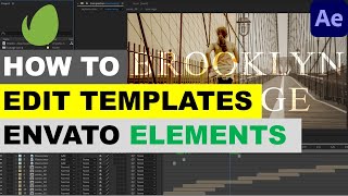 How to Edit Envato Elements Templates in Adobe After Effects [upl. by Nivan426]