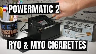 Powermatic 2 Electronic Plus Automated Cigarette Injector RYO Smokes At Home [upl. by Ahsak]