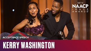 Kerry Washington’s Surprised Reaction To Outstanding Actress Award  NAACP Image Awards 25 [upl. by Revert]