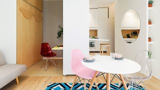 NEVER TOO SMALL Flexible Milanese Micro Apartment  30sqm340sqft [upl. by Phares]