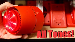 Testing All 32 Tones of the Vantage Combi Fire Alarm Sounder Beacon [upl. by Zakarias]