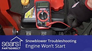 Engine Wont Start Snowblower Troubleshooting [upl. by Market]