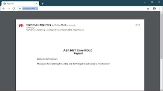 How to Create RDLC Report with Parameters in ASP NET Core using C  FoxLearn [upl. by Haggar]