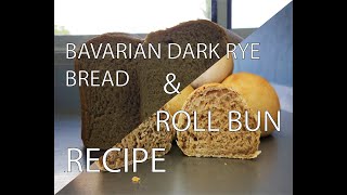 Bavarian Dark Rye Bread amp Roll Bun Recipe [upl. by Assiruam150]