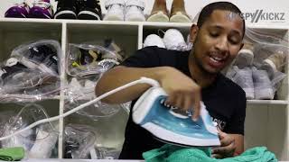 How to remove creases from leather sneakers  Tuesday Tips Part 1 [upl. by Tomkiel]