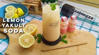 Refreshing Lemon Yakult Soda  Sparkling Lemon Yakult Drink [upl. by Akirej]