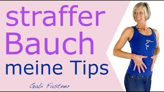 💡10 min Tipps für einen straffen Bauch ohne Geräte [upl. by Afatsuom]