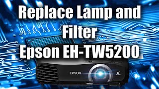 How to Replace Lamp and Filter  Epson EH TW5200  AV Tutorial  Zany Geek [upl. by Adav862]